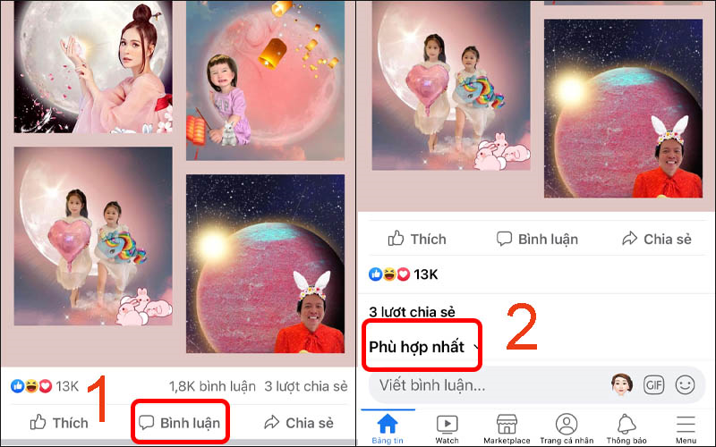 bạn sẽ thấy mục “Phù hợp nhất”