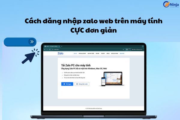 đăng nhập zalo web trên máy tính